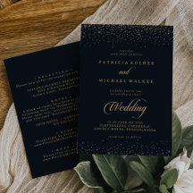 Convite de Casamento Frente e Verso com Caligrafia