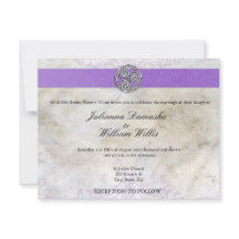 Convite de casamento Gaélico Céltico Irlandês Tris