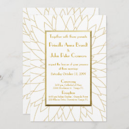 Convite de casamento, gatsby de excelente, dahlia 