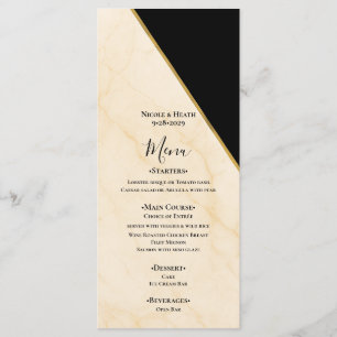 Convite de Casamento Gilded Geometry Luxe Marmore 