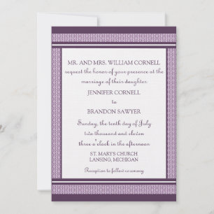 Convite de Casamento Glam Refinado