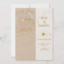 Convite de Casamento Glitter Chic Tinta Álcool