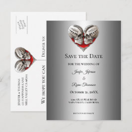 convite de casamento gótico de halloween