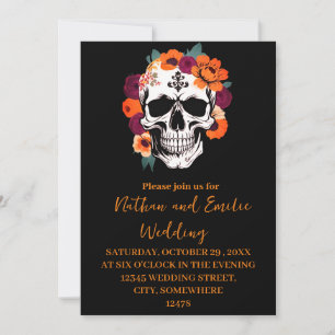 Convite de casamento Gótico do Halloween