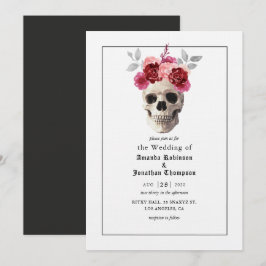 Convite de Casamento Halloween Gótico