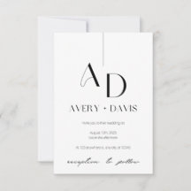 Convite de casamento Harmonia Etérea