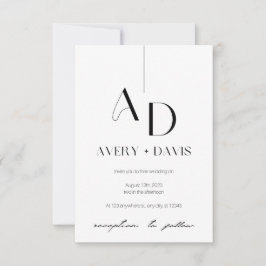 Convite de casamento Harmonia Etérea