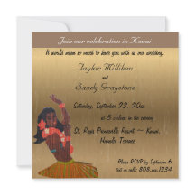 Convite De Casamento Havaiano