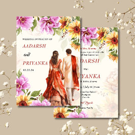 Convite de casamento hindu