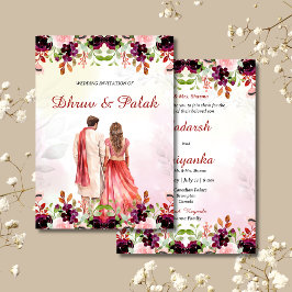Convite de casamento hindu