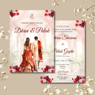Convite de casamento hindu