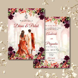 Convite de casamento hindu