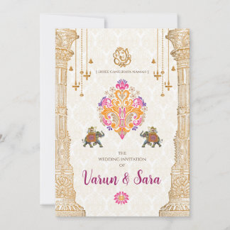 Convite de casamento hindu & convites indianos