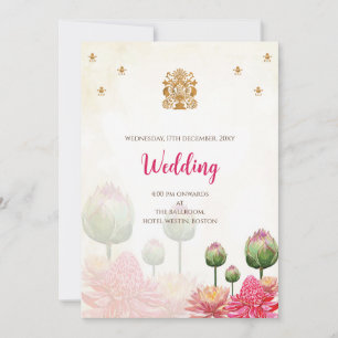 Convite de casamento hindu digital casamento india