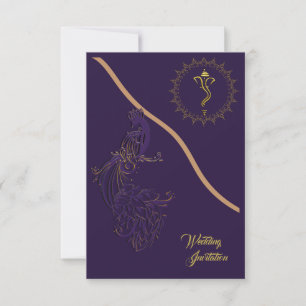convite de casamento hindu indiano