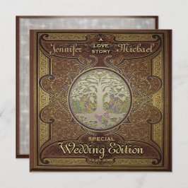 Convite de Casamento - História de Amor Romântica