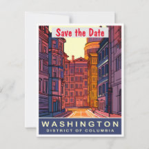 Convite de casamento histórico em Washington DC