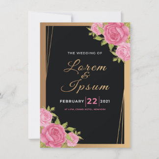 Convite de casamento incrível