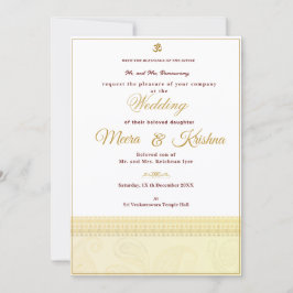 Convite de Casamento Indiano