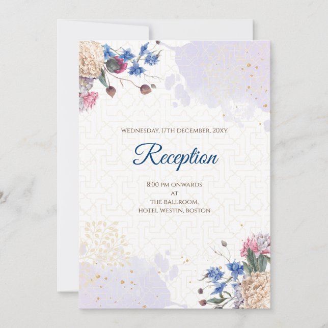 Convite de casamento indiano Casamento Hindu Digit (Frente)