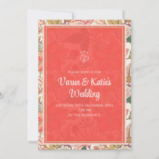 Convite de casamento indiano digital como casament