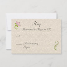 Convite de Casamento Indiano Hindu Pavão RSVP