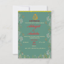 convite de casamento indiano personalizado
