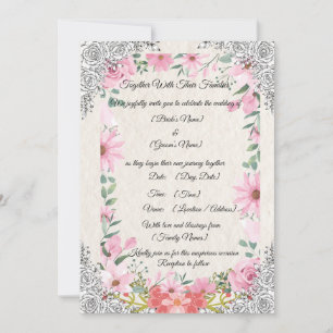 Convite de Casamento Indiano Simples e Elegante   