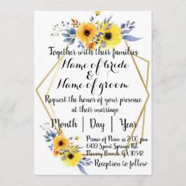 Convite de Casamento Inglês