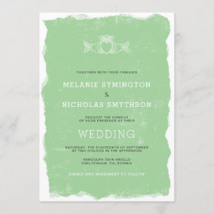 Convite de casamento irlandês rústico de Claddag