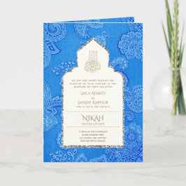 Convite de casamento islâmico Ornamentado LeahG Pa