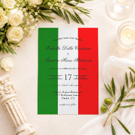 Convite de Casamento Itália Caligrafia Elegante Ba