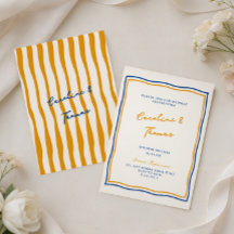 convite de casamento italiano caprichoso e moderno