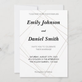 Convite De Casamento - Junto Com Suas Famílias