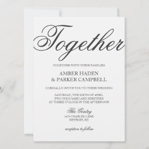Convite de casamento  Juntos