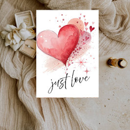Convite de Casamento Just Love Hearts Casamento-Ro
