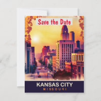 Convite de casamento Kansas City Art Deco Golden