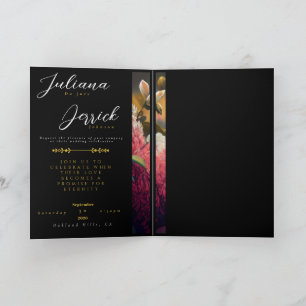 Convite de Casamento Khem Hummingbird Floral 5×7