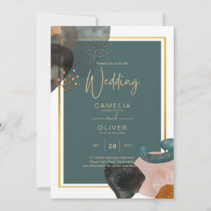 CONVITE DE CASAMENTO Leahg TONS TERROSOS EM VERDE-
