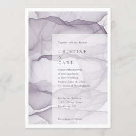 Convite de casamento leve e aéreo