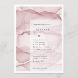 Convite de casamento leve e aéreo