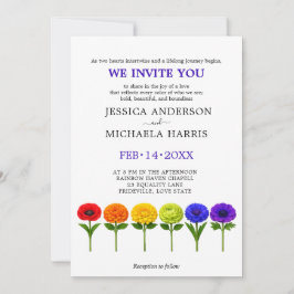 🌈 Convite de Casamento LGBT Flourish Together