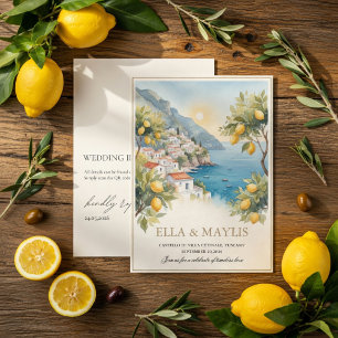 Convite de Casamento Limão da Costa Amalfitana I