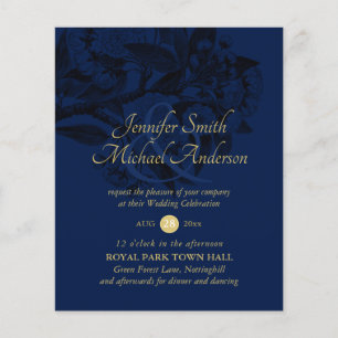 Convite De Casamento Linart Da Flor Botânica Vinta