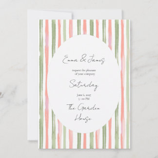 Convite de Casamento Listras Cottagecore