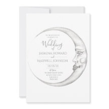 Convite de Casamento Lua Crescente
