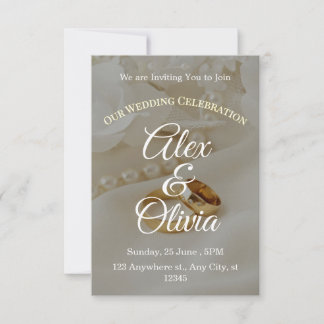 Convite de Casamento Luxuoso