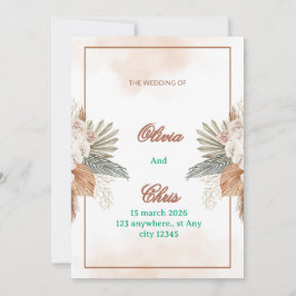 Convite de Casamento Luxuoso e Elegante