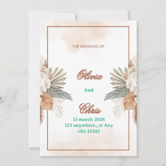 Convite de Casamento Luxuoso e Elegante