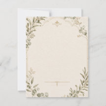 Convite de Casamento Luxuoso – estilo Marfim Minim
